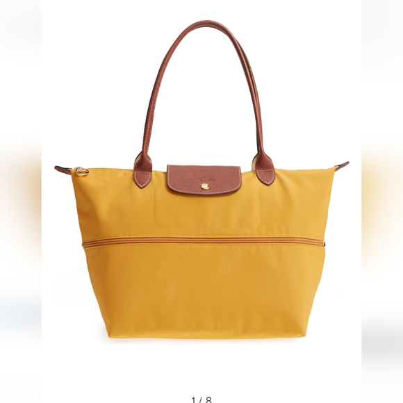 Longchamp Handbags - NWOT Longchamp expendable tote bag (Mustard)